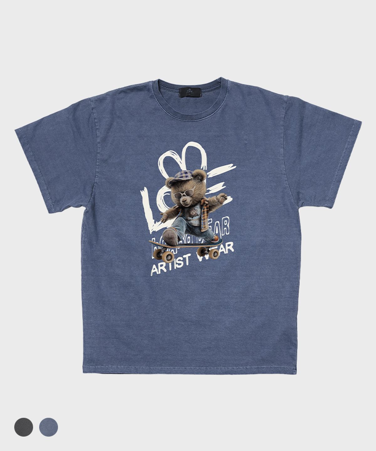 아티스트웨어(ARTISTWEAR) [ATW] 보드베어 피그먼트 반팔티_GB
