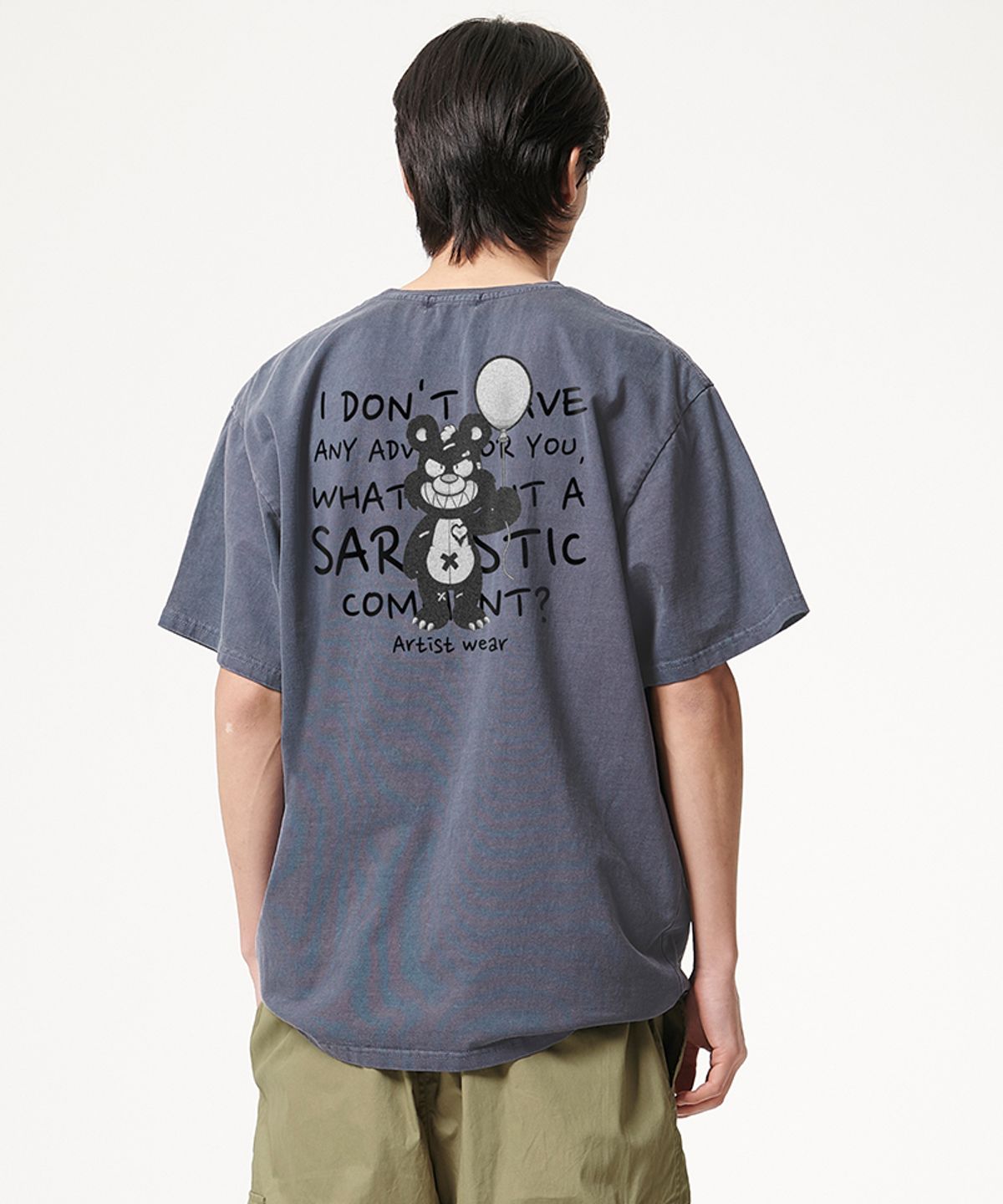 아티스트웨어(ARTISTWEAR) [ATW] 노어드바이스 피그먼트 반팔티_GB