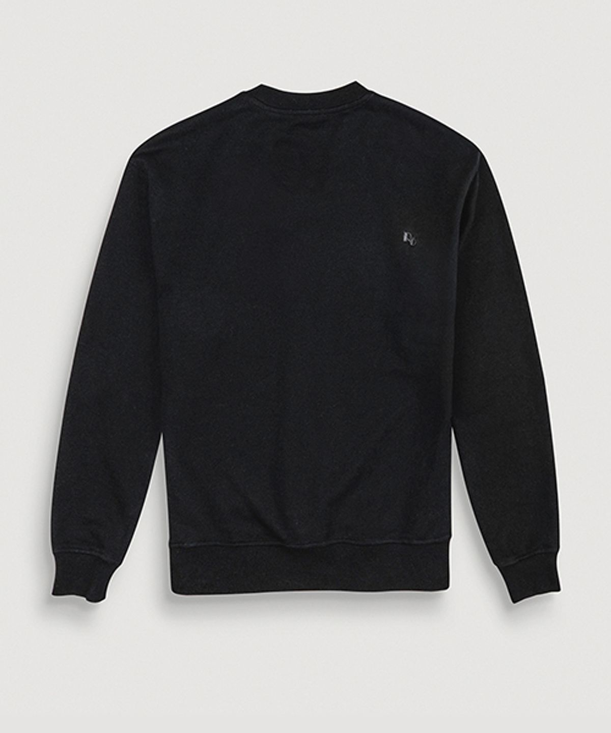 뢰브(ROVVE) Signature Embo Sweat Shirt (Black)
