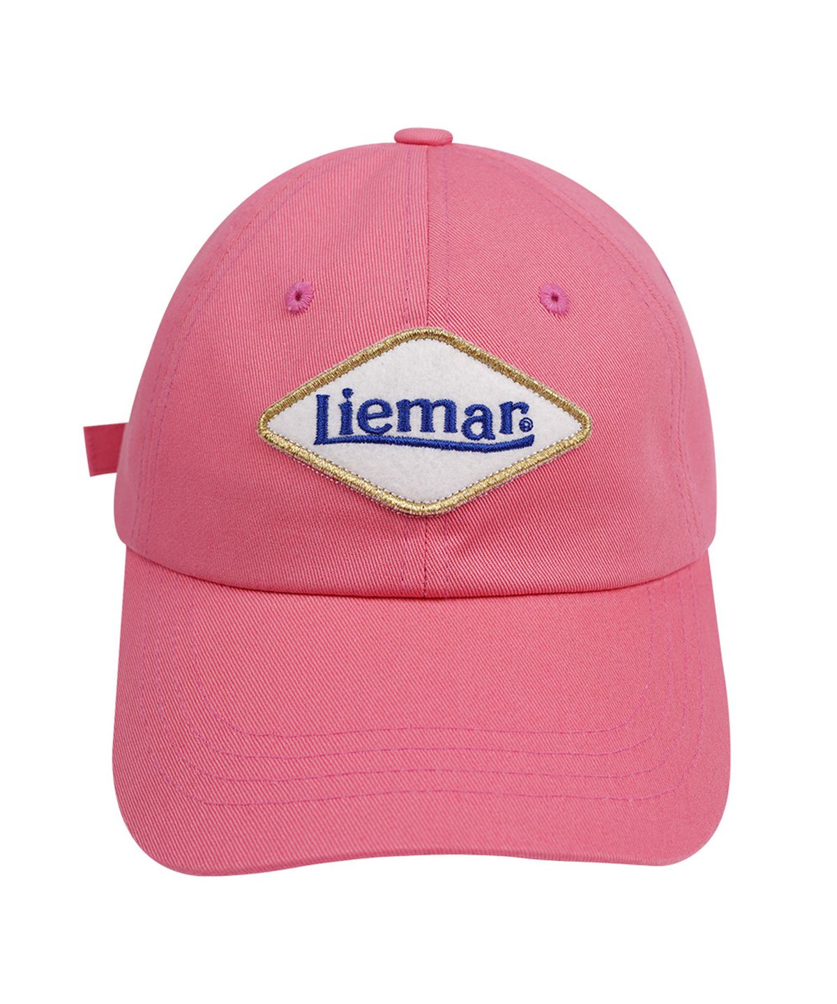 리에마르(LIEMAR) 자수패치 볼캡 핑크