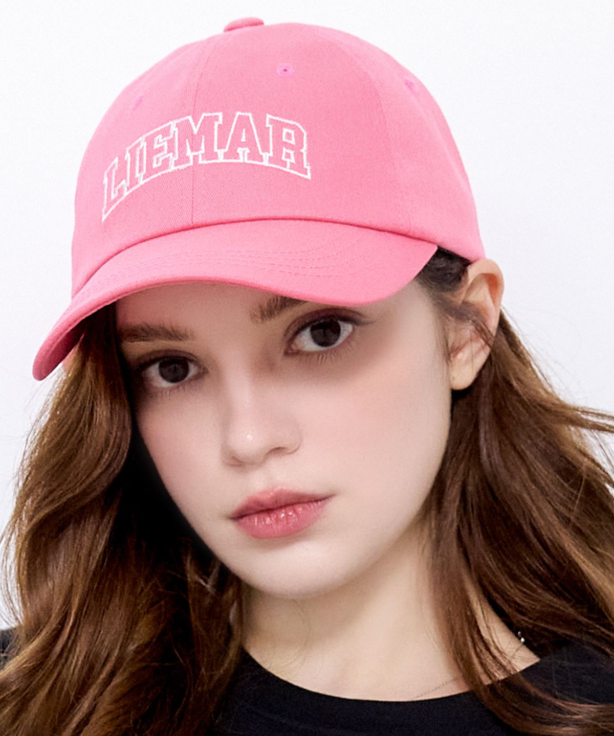 리에마르(LIEMAR) 시그니처 리에마르 자수 볼캡 핑크