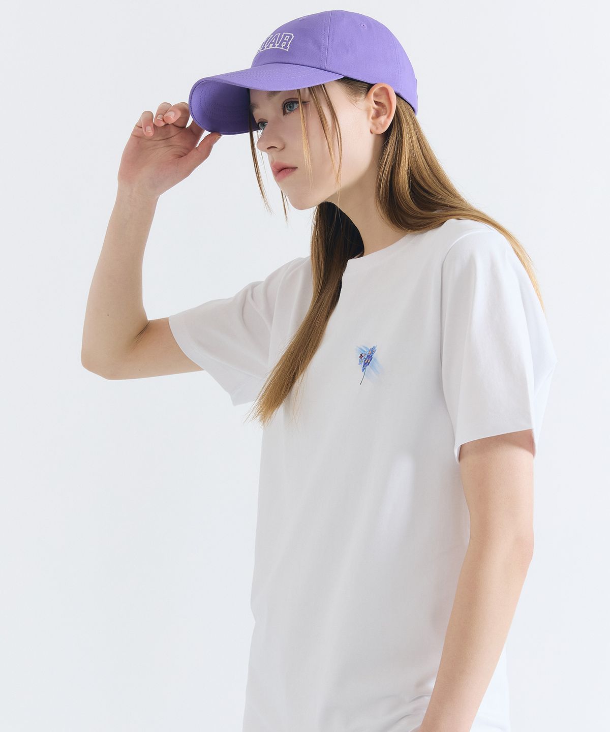 리에마르(LIEMAR) 시그니처 리에마르 자수 볼캡 바이올렛