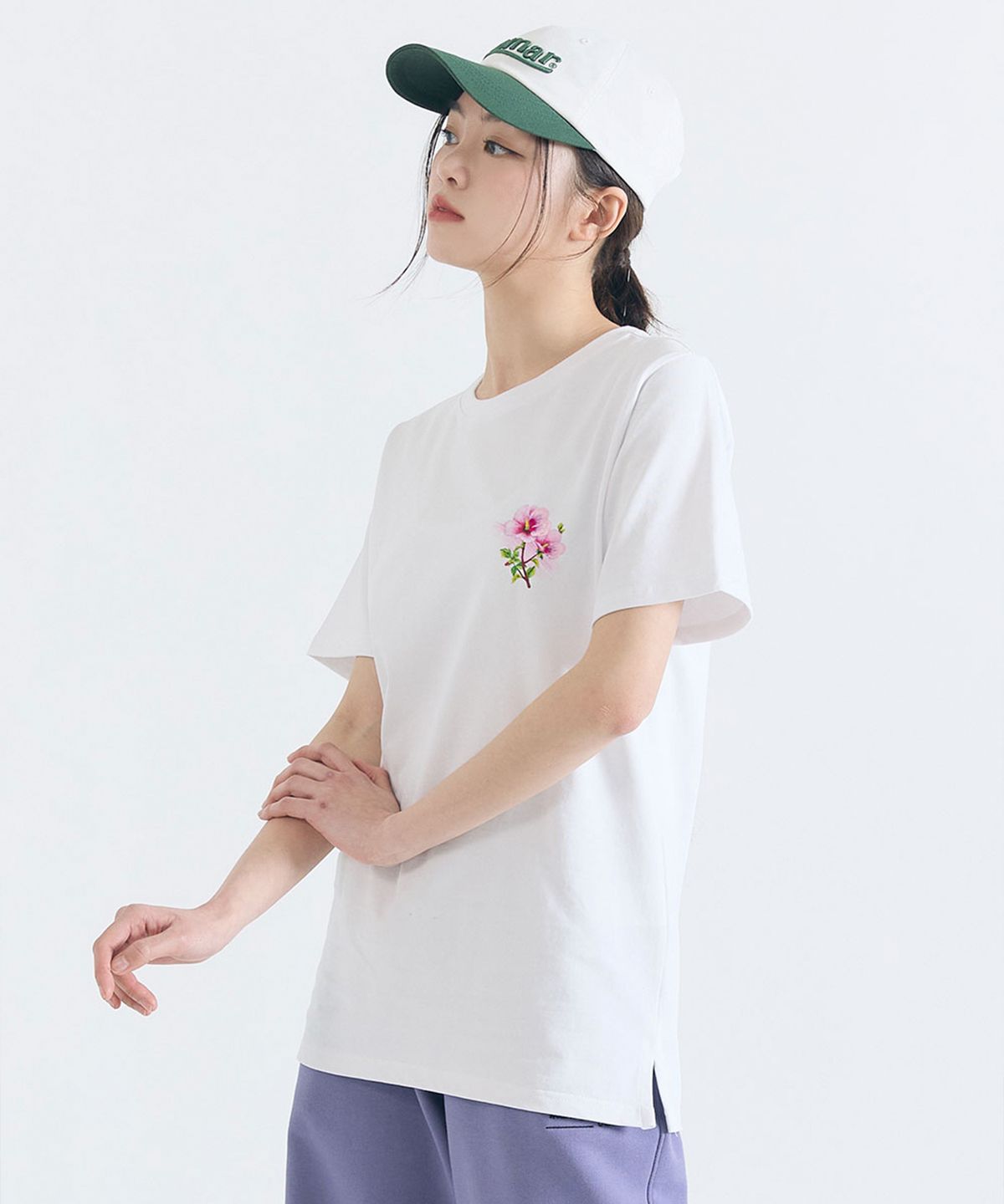 리에마르(LIEMAR) 플라워 코튼 무궁화 티셔츠
