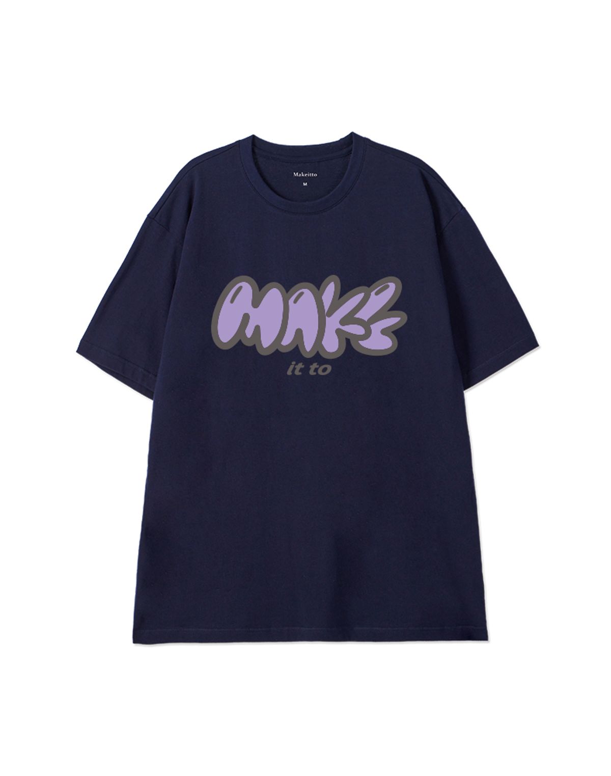 메이킷투(MAKEITTO) [MAKE] CREW NECK TEE_NAVY