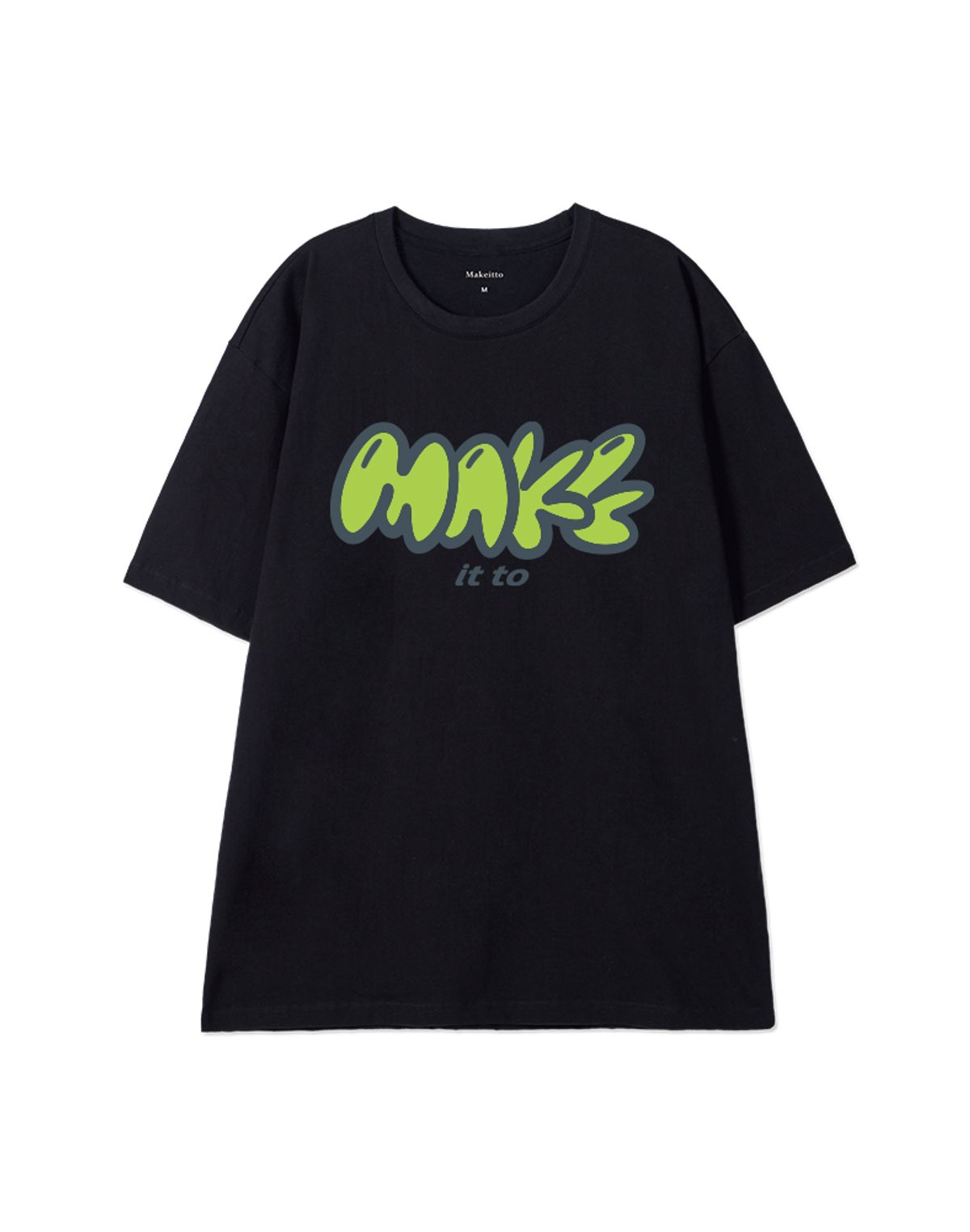 메이킷투(MAKEITTO) [MAKE] CREW NECK TEE_BLACK
