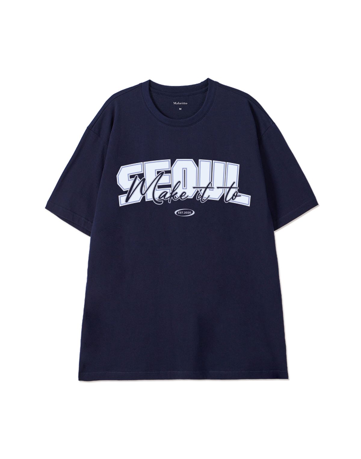 메이킷투(MAKEITTO) [SEOUL] CREW NECK TEE_NAVY