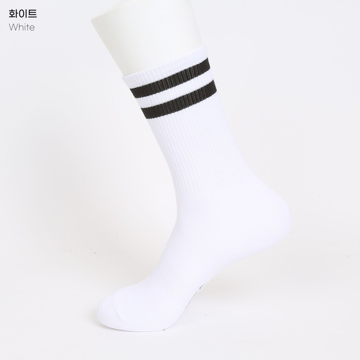 삭스에이(SOCKSA) [2PACK]비비드 투링글 시그니처 크루 밴드 긴 양말