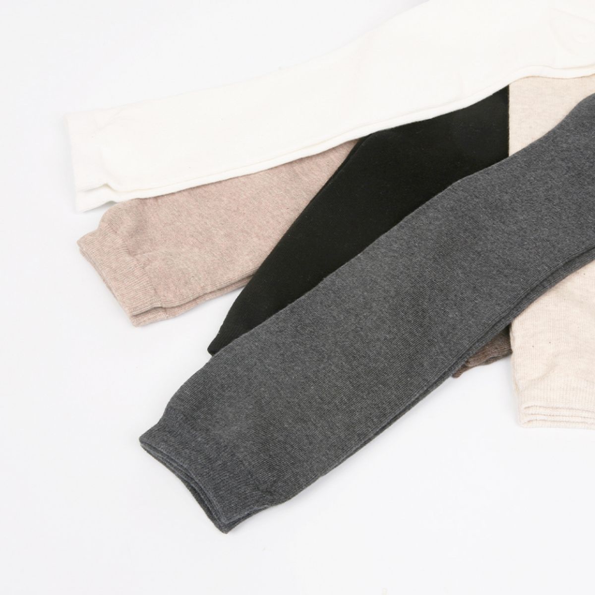 삭스에이(SOCKSA) [2PACK] 베이직 무지 순면 니삭스 니하이 스타킹 6색상