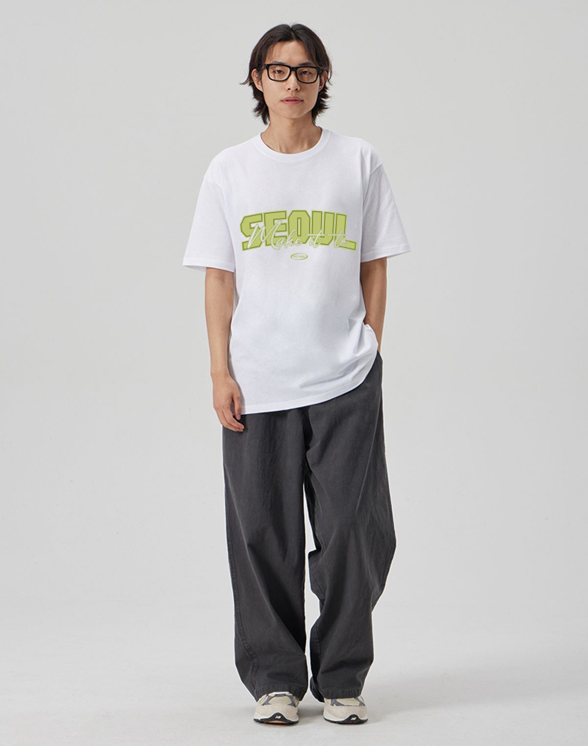 메이킷투(MAKEITTO) [SEOUL] CREW NECK TEE_WHITE