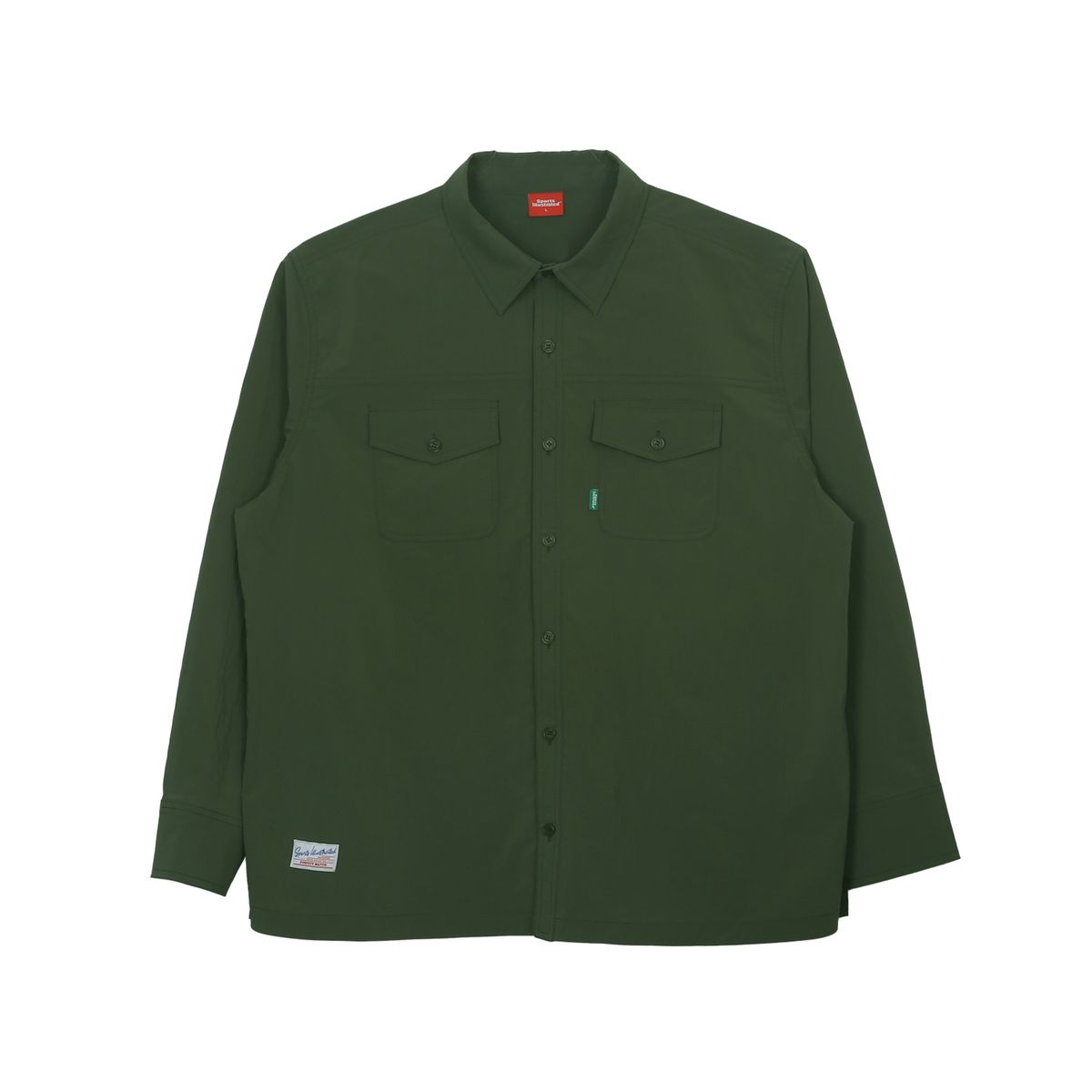 스포츠 일러스트레이티드(SPORTS ILLUSTRATED) TENNIS OVERFIT WOVEN SHIRT (KHAKI)