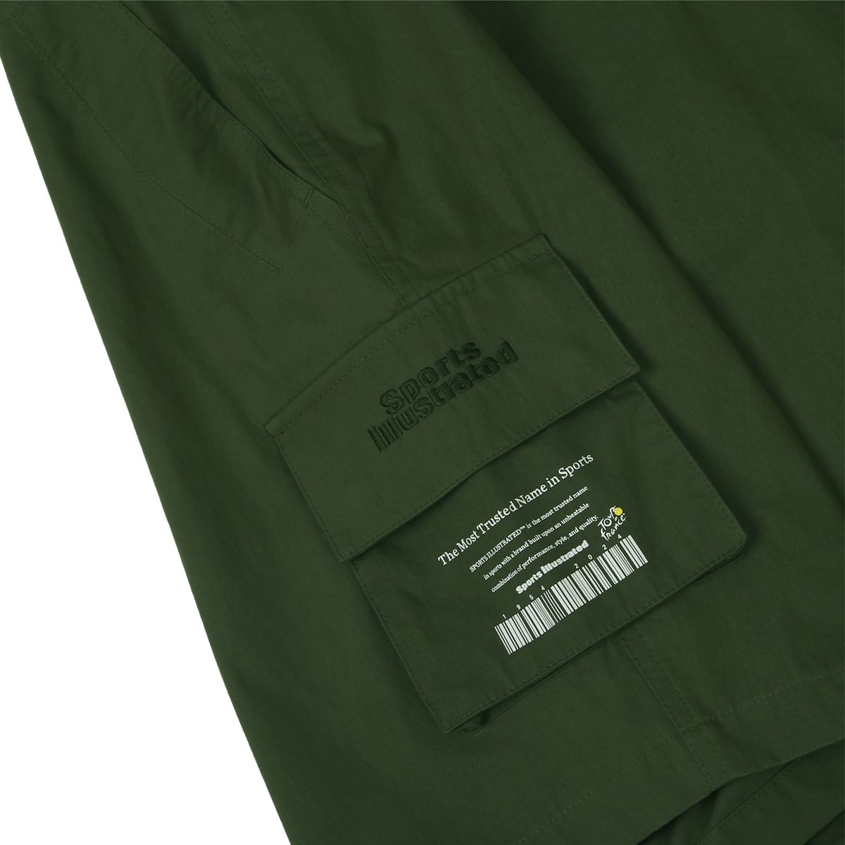 스포츠 일러스트레이티드(SPORTS ILLUSTRATED) CYCLING WOVEN SIDE POCKET HALF PANTS (DARK KHAKI)