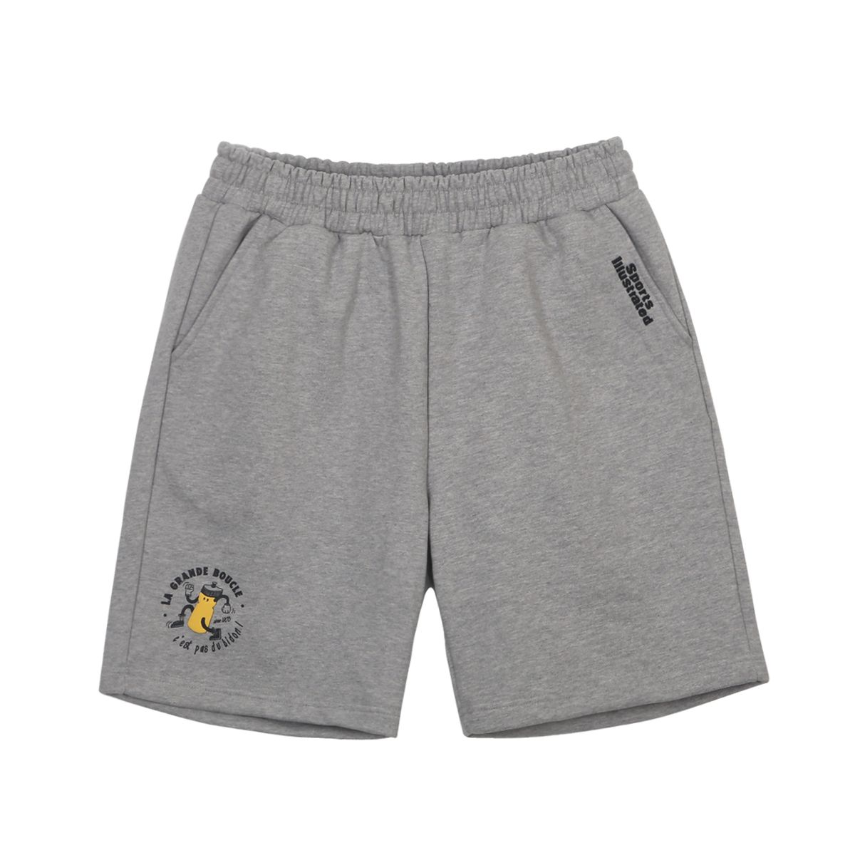 스포츠 일러스트레이티드(SPORTS ILLUSTRATED) CYCLING TRAINING HALF PANTS (MELANGE GREY)