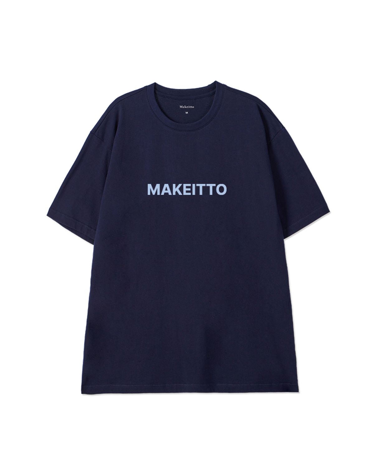 메이킷투(MAKEITTO) [SQUARE LOGO] CREW NECK TEE_NAVY