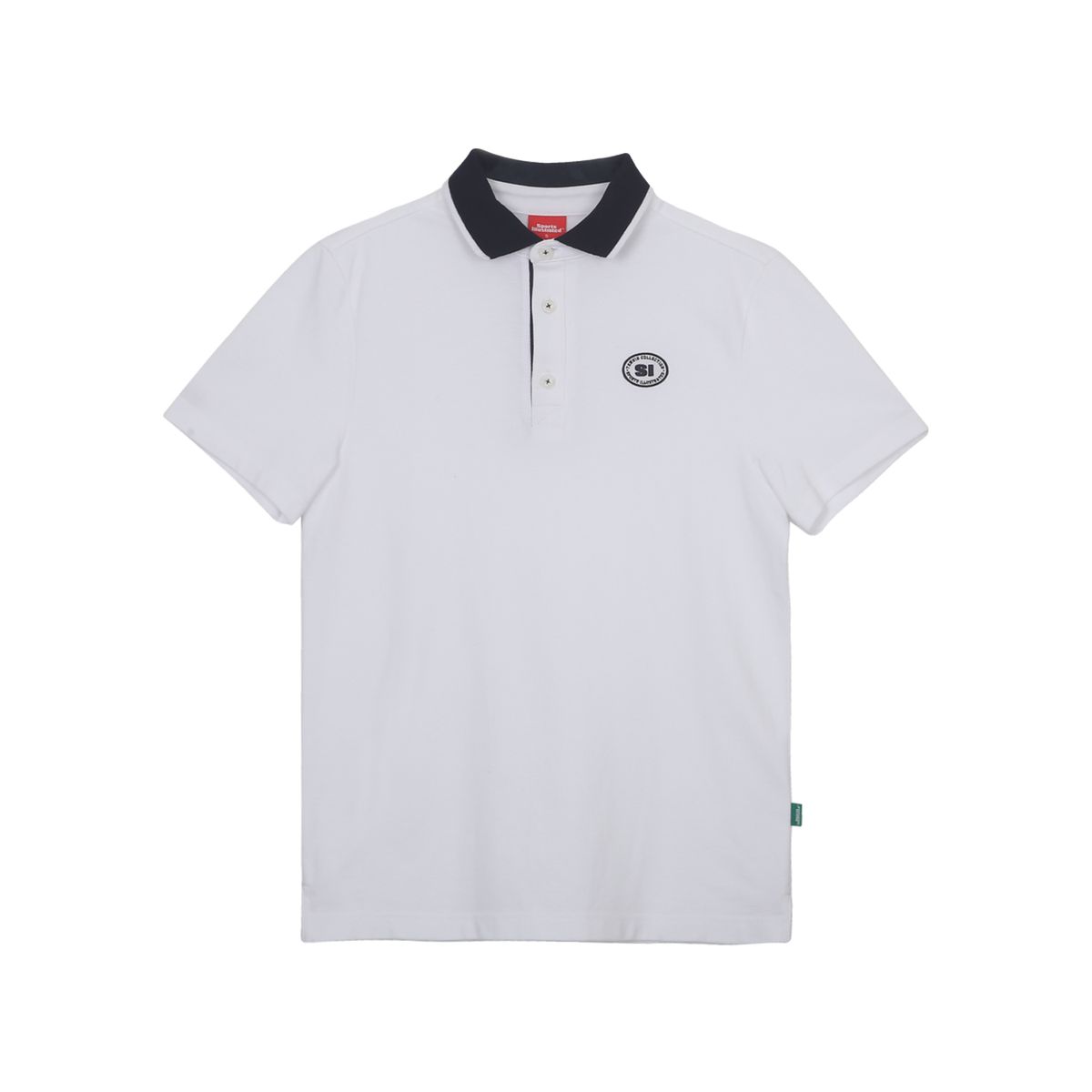 스포츠 일러스트레이티드(SPORTS ILLUSTRATED) TENNIS HALF SLEEVE ICON LOGO COLLARED T-SHIRT (WHITE)