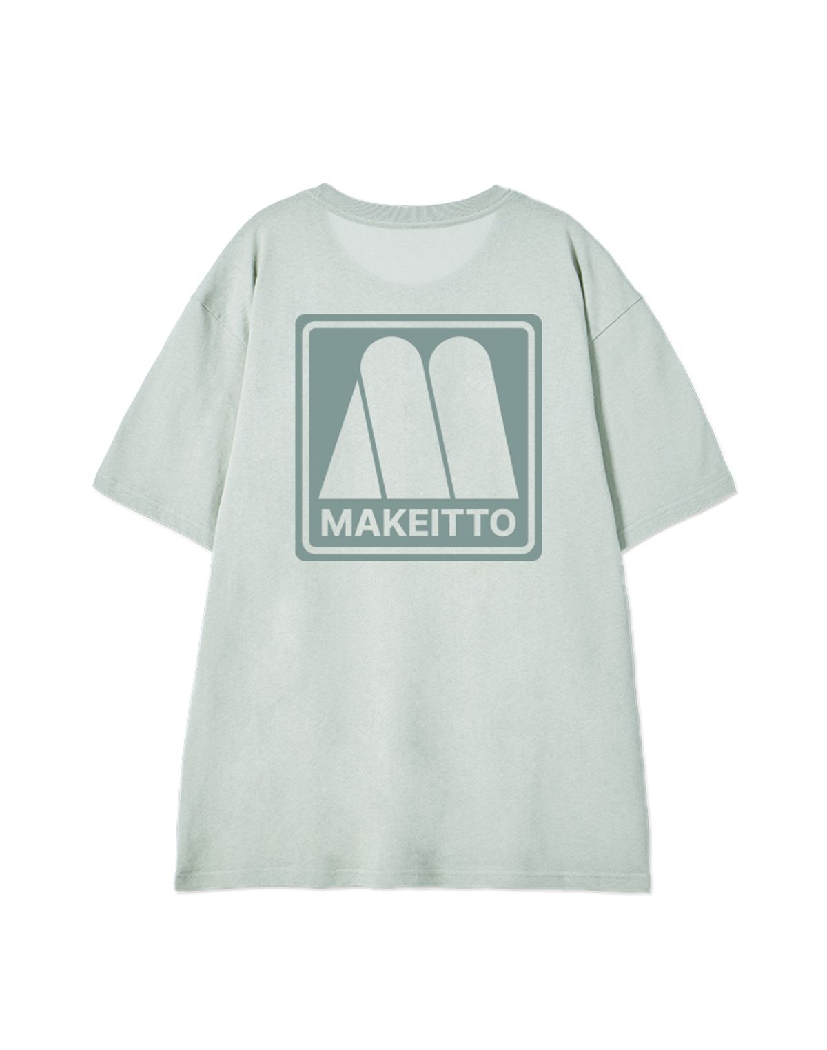 메이킷투(MAKEITTO) [SQUARE LOGO] CREW NECK TEE_MINT