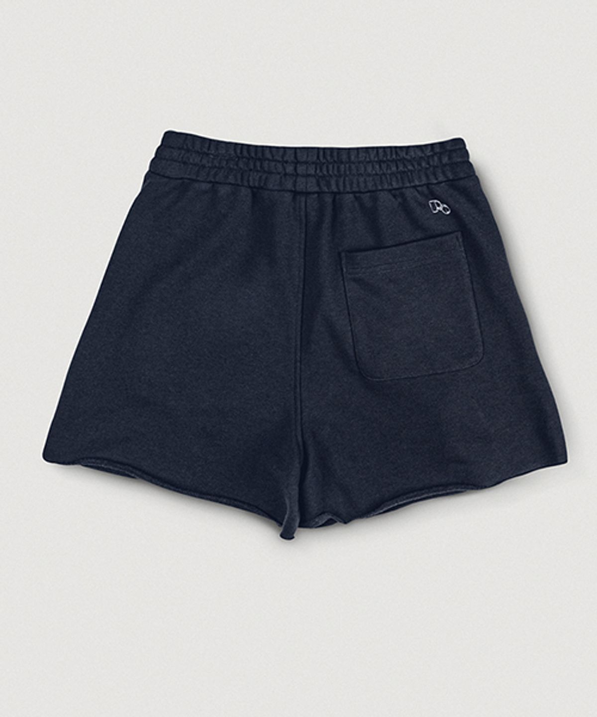 뢰브(ROVVE) Cut Off Logo Shorts (Navy)