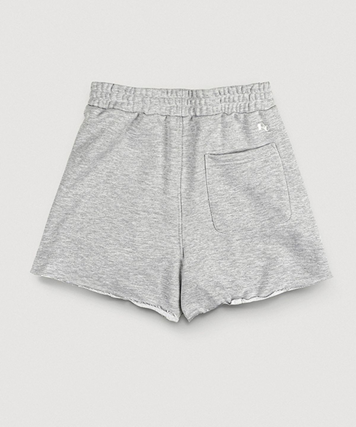 뢰브(ROVVE) Cut Off Logo Shorts (Gray)