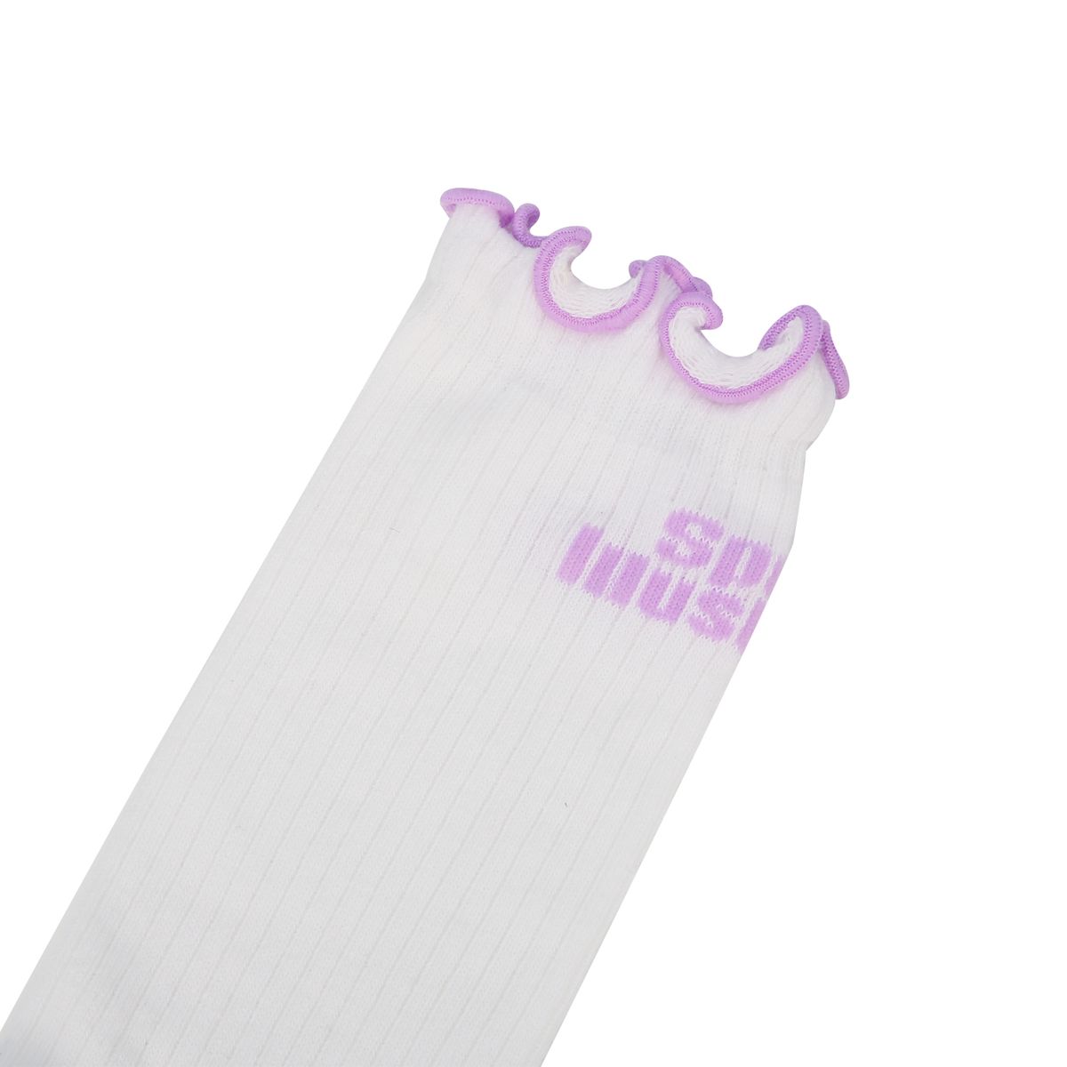 스포츠 일러스트레이티드(SPORTS ILLUSTRATED) TENNIS STACKED LOGO LACE SOCKS (WHITE)