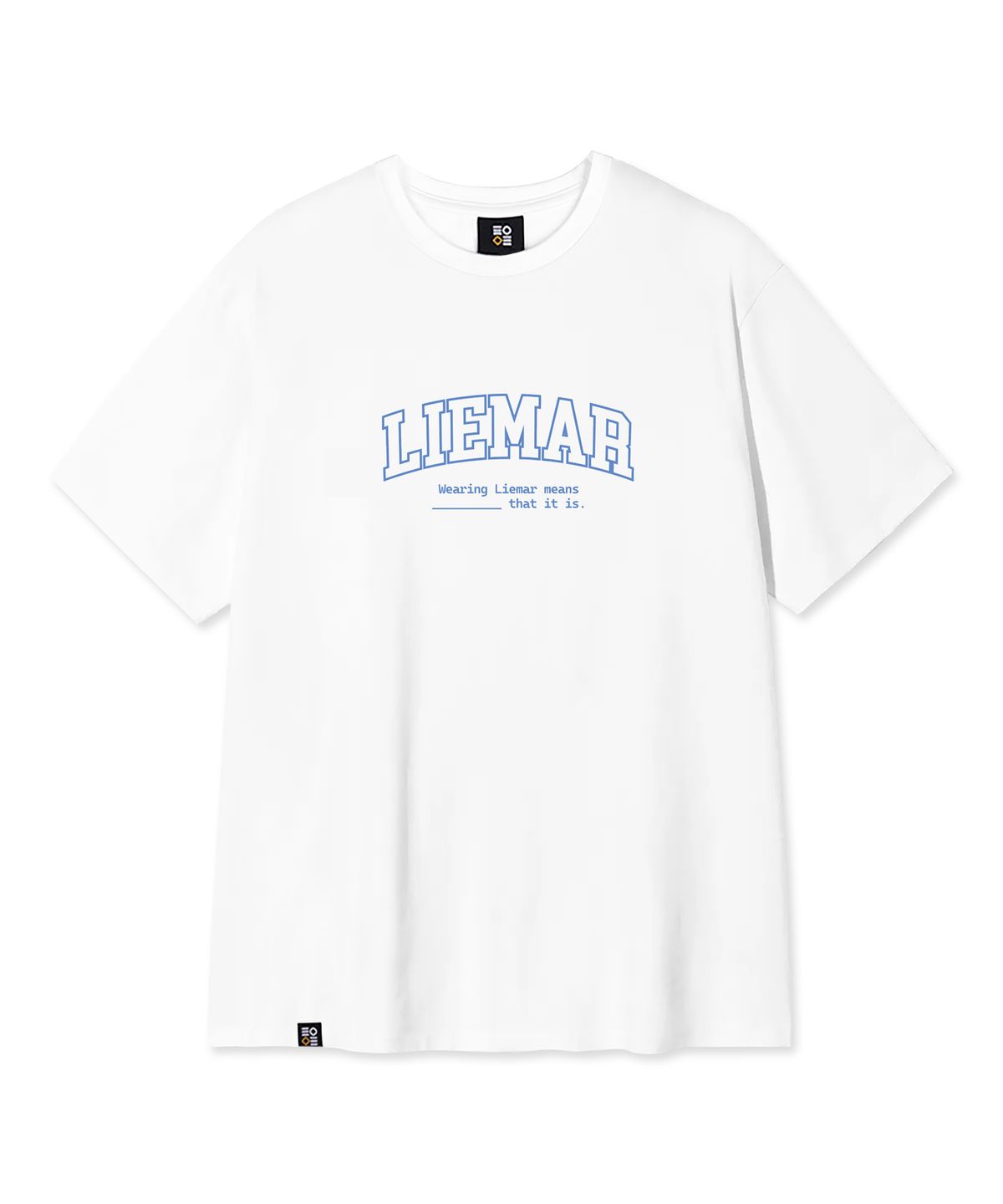 리에마르(LIEMAR) 시그니처 블루 코튼 티셔츠