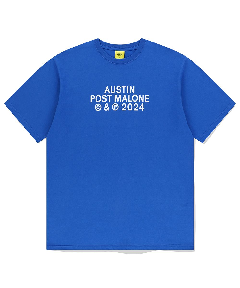 MUSINSA MAHAGRID [POST MALONE] INTERNATIONAL TOUR TEE BLUE