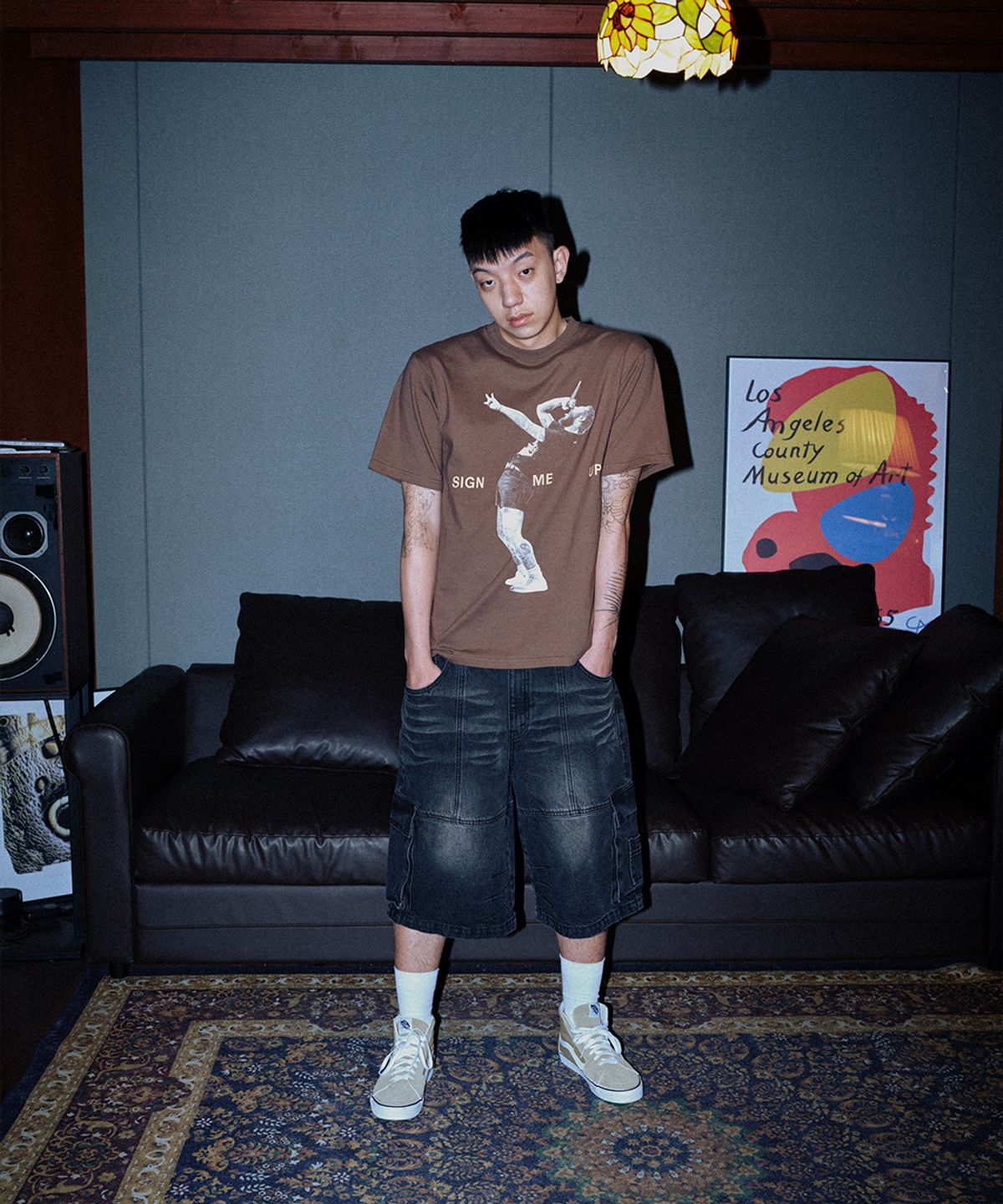 마하그리드(MAHAGRID) SIGN ME UP TEE BROWN(MG2EMMT521D)