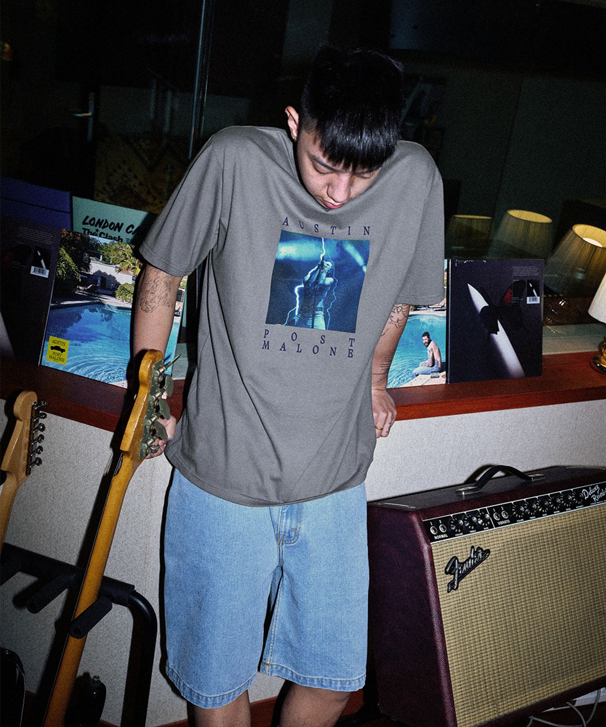 마하그리드(MAHAGRID) PHOTO TOUR TEE GREY(MG2EMMT524D)