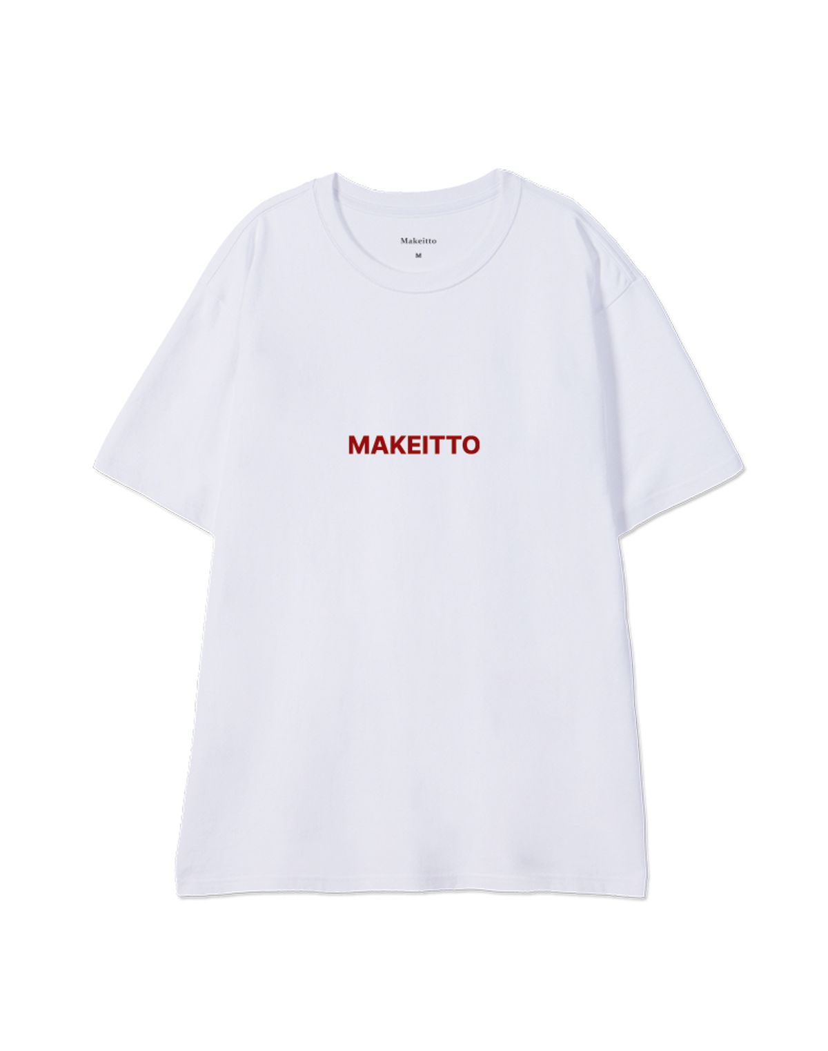 메이킷투(MAKEITTO) [SQUARE LOGO] CREW NECK TEE_WHITE