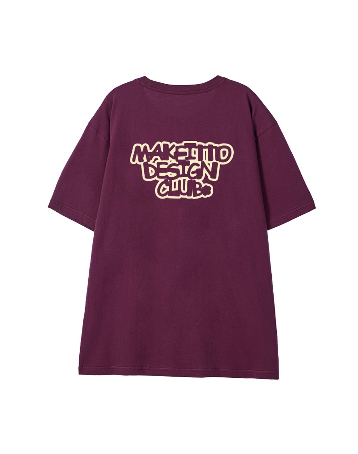 메이킷투(MAKEITTO) [DESIGN CLUB] CREW NECK TEE_WINE