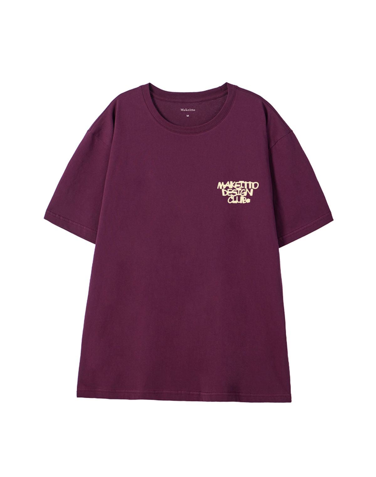 메이킷투(MAKEITTO) [DESIGN CLUB] CREW NECK TEE_WINE