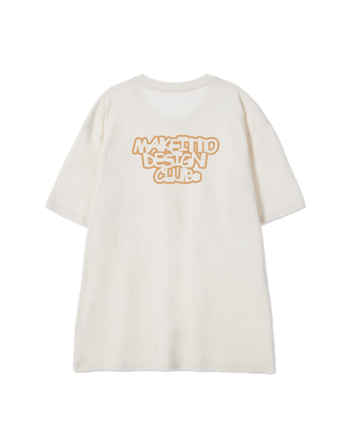 메이킷투(MAKEITTO) [DESIGN CLUB] CREW NECK TEE_CREAM