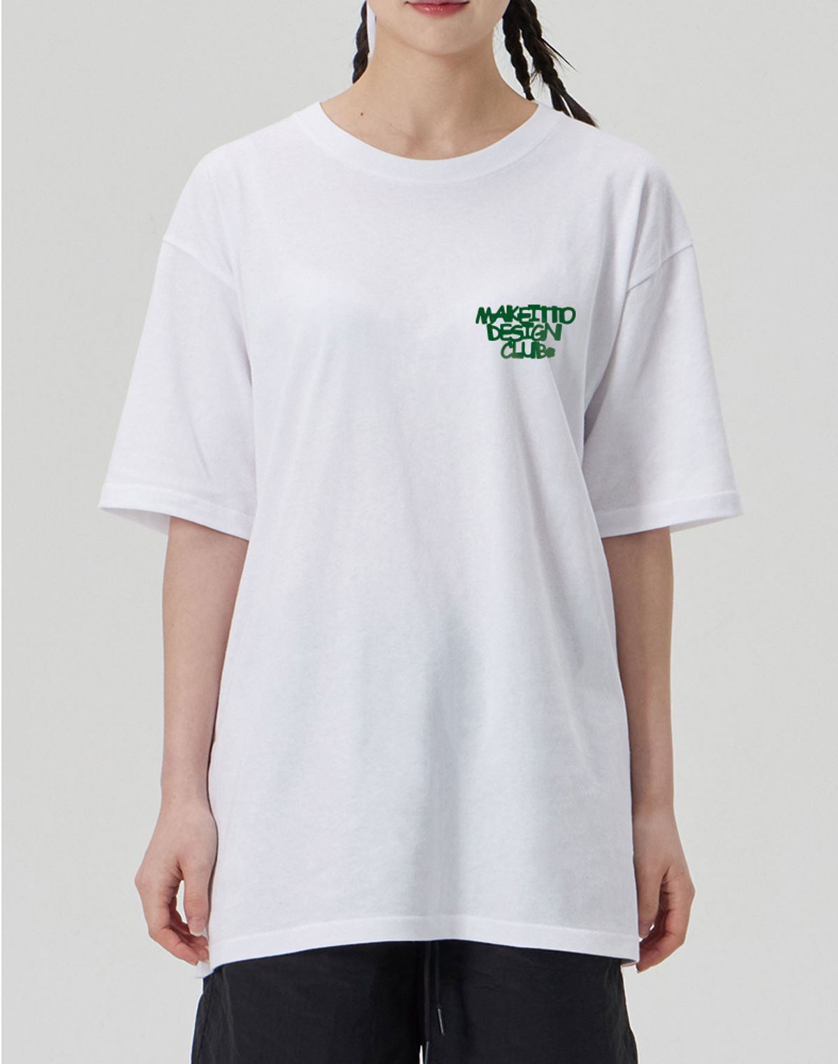 메이킷투(MAKEITTO) [DESIGN CLUB] CREW NECK TEE_WHITE