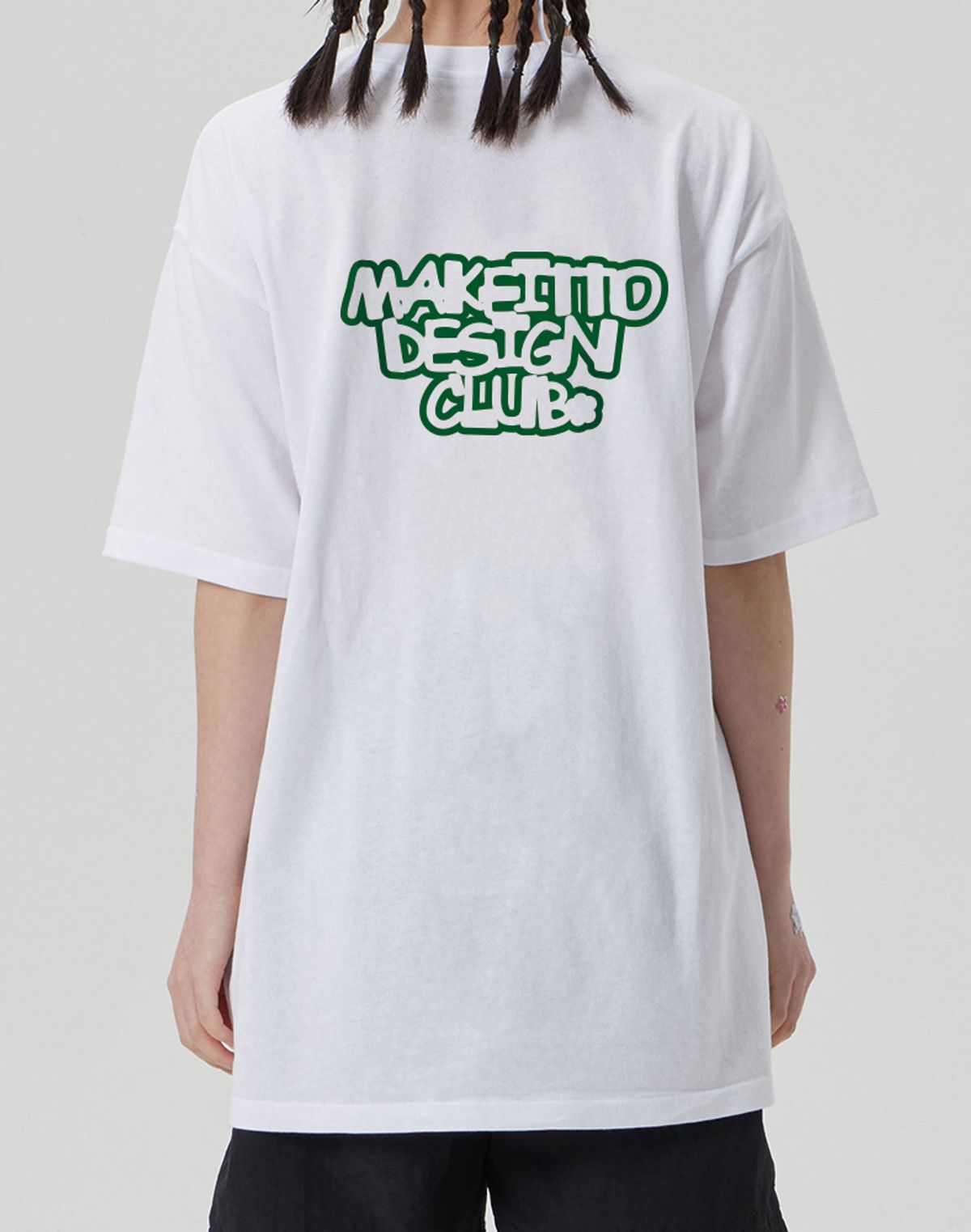 메이킷투(MAKEITTO) [DESIGN CLUB] CREW NECK TEE_WHITE