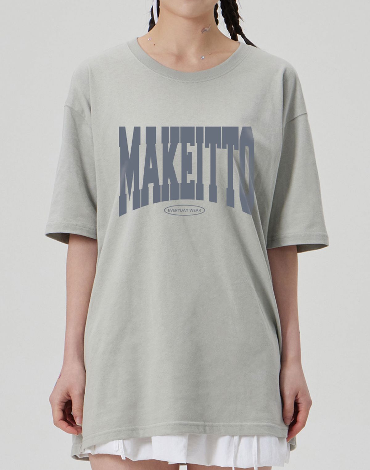 메이킷투(MAKEITTO) [NAME LOGO] CREW NECK TEE_MINT