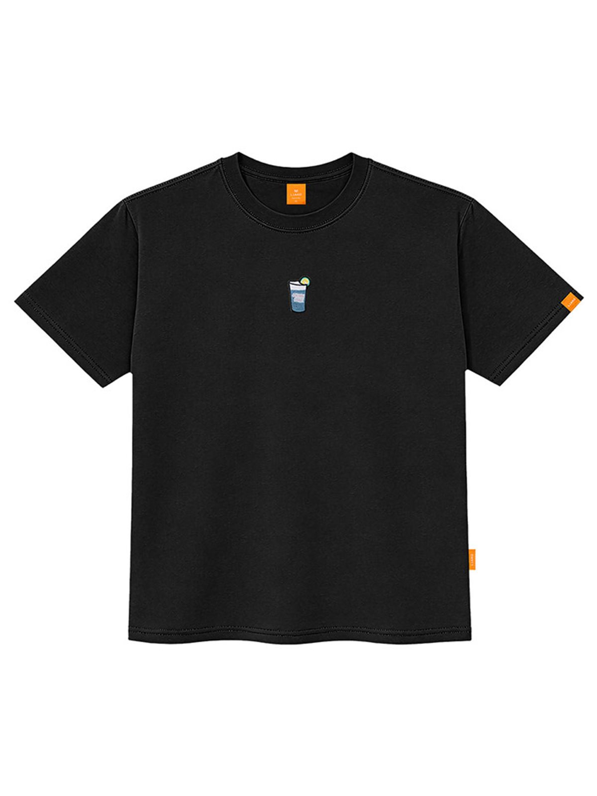 엘라모(LLAMO) 칵테일자수 반팔티셔츠 남녀공용 빅사이즈 S~4XL
