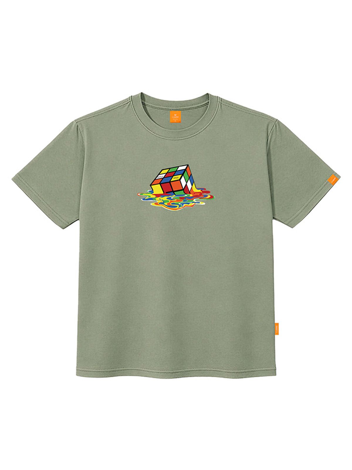엘라모(LLAMO) 큐브놀이 반팔티셔츠 남녀공용 빅사이즈 S~4XL
