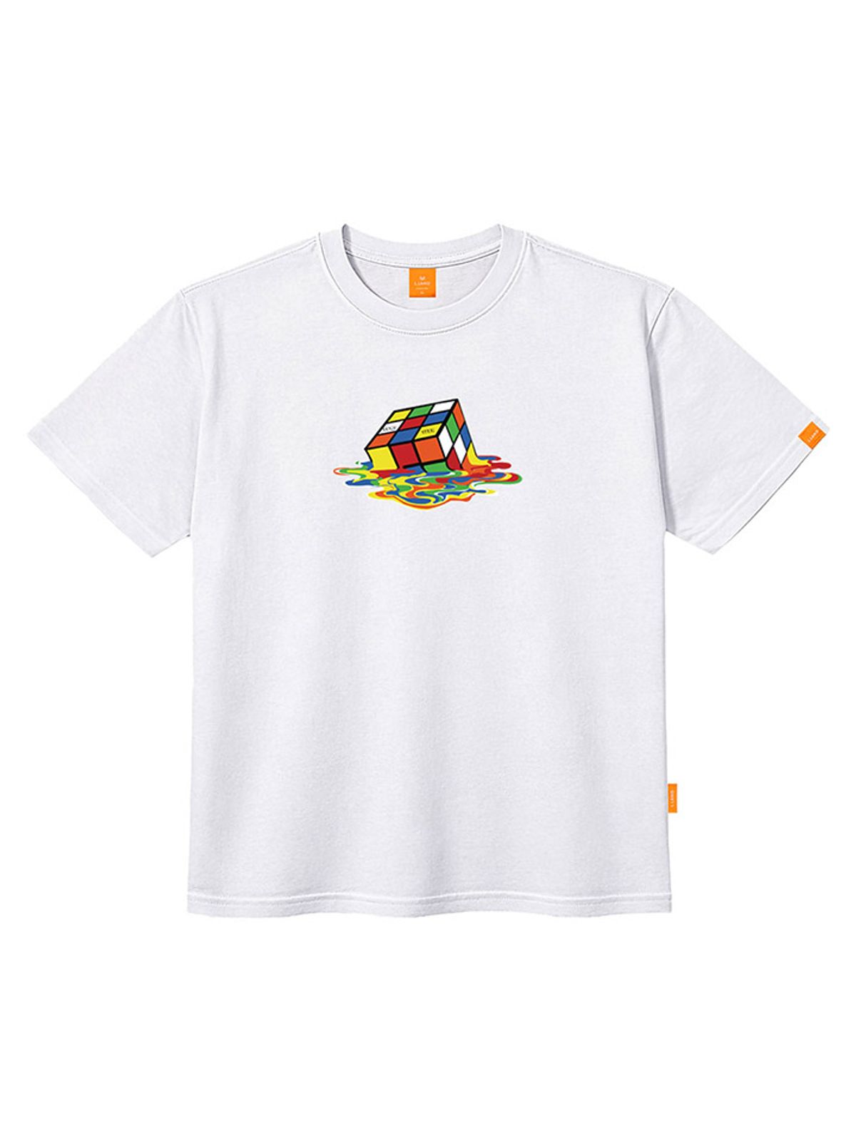 엘라모(LLAMO) 큐브놀이 반팔티셔츠 남녀공용 빅사이즈 S~4XL