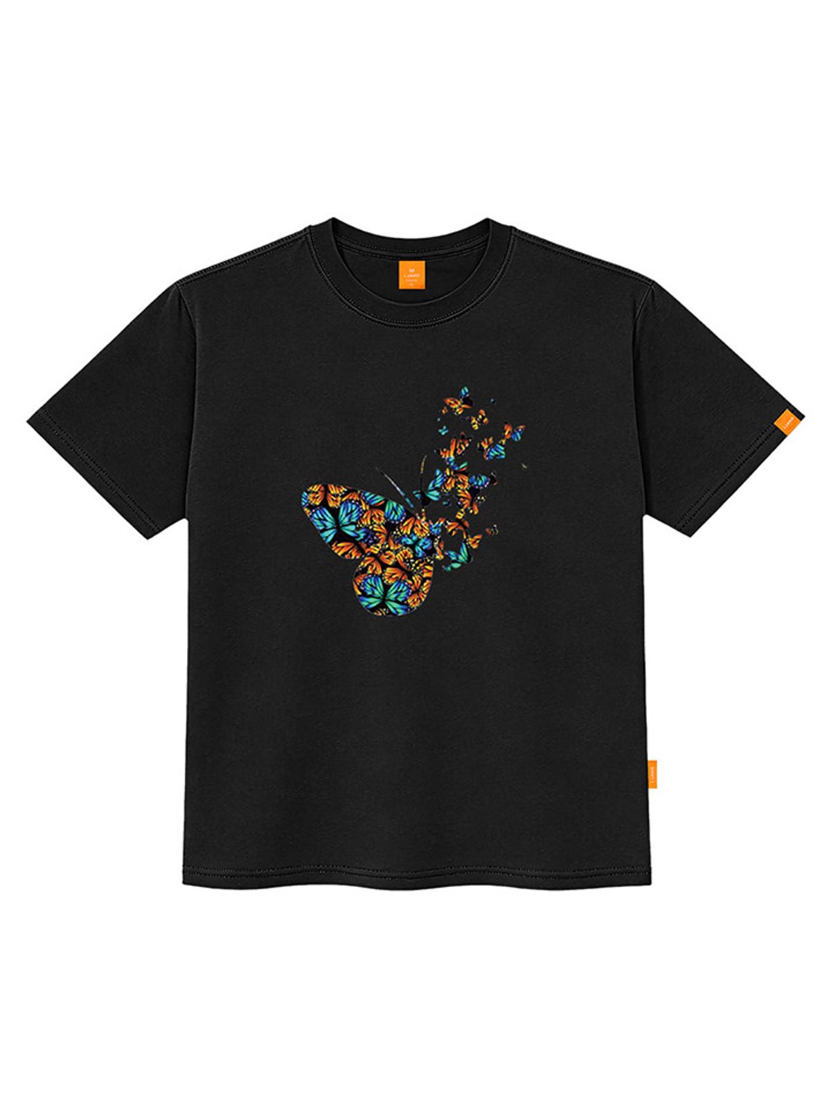 엘라모(LLAMO) 나비 반팔티셔츠 남녀공용 빅사이즈 S~4XL