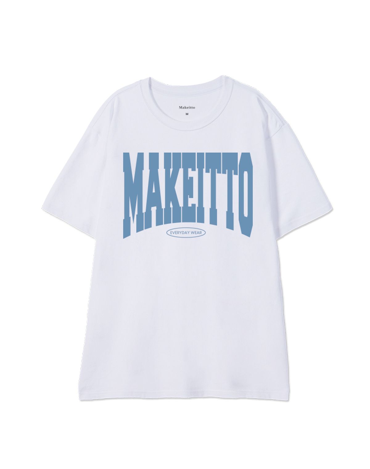 메이킷투(MAKEITTO) [NAME LOGO] CREW NECK TEE_WHITE
