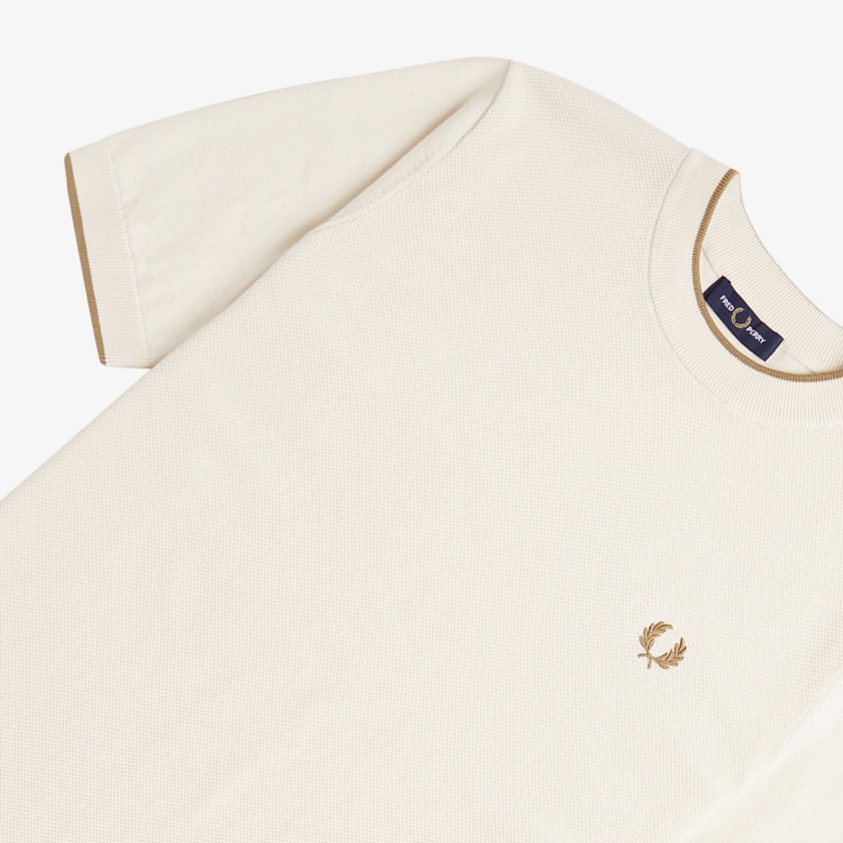 프레드페리(FRED PERRY) [Sharp] 텍스처 프론트 니트 티셔츠 (560) AFPM2417642-560