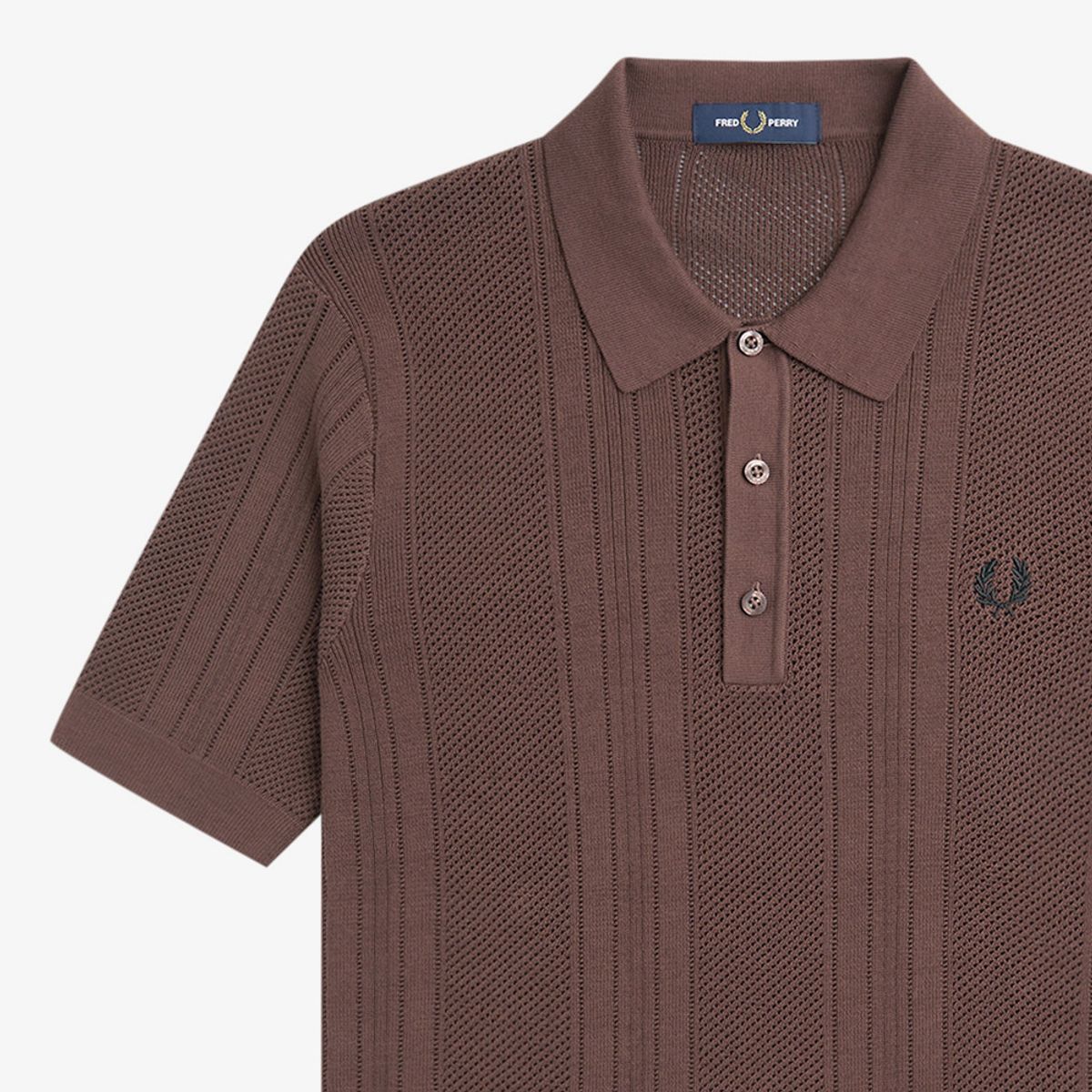 프레드페리(FRED PERRY) [Sharp] 코튼 크로셰 니트 폴로셔츠 (U53) AFPM2417861-U53