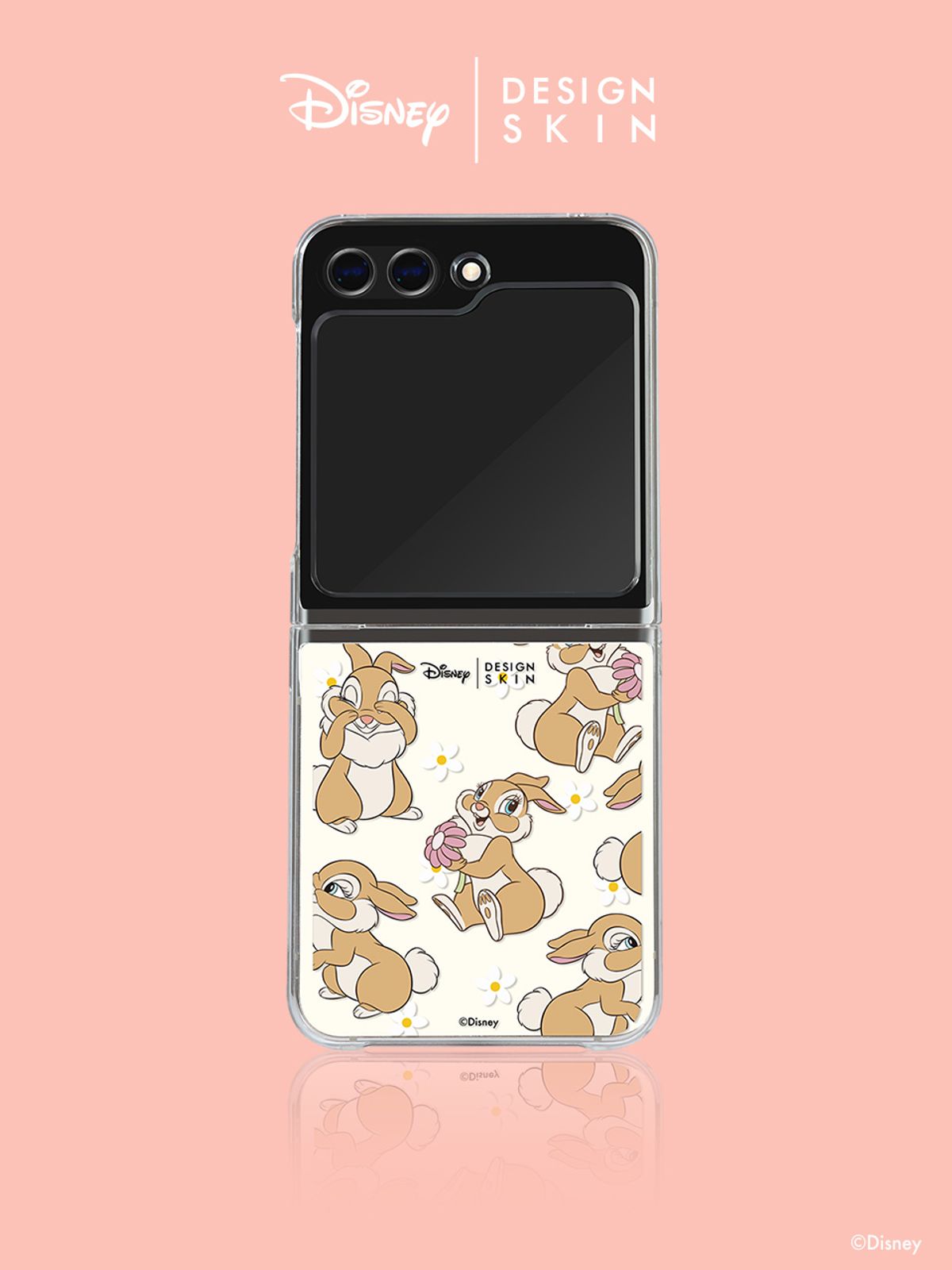 디자인스킨(DESIGNSKIN) 디즈니 클리어 그래픽 케이스-미니플라워 미스버니