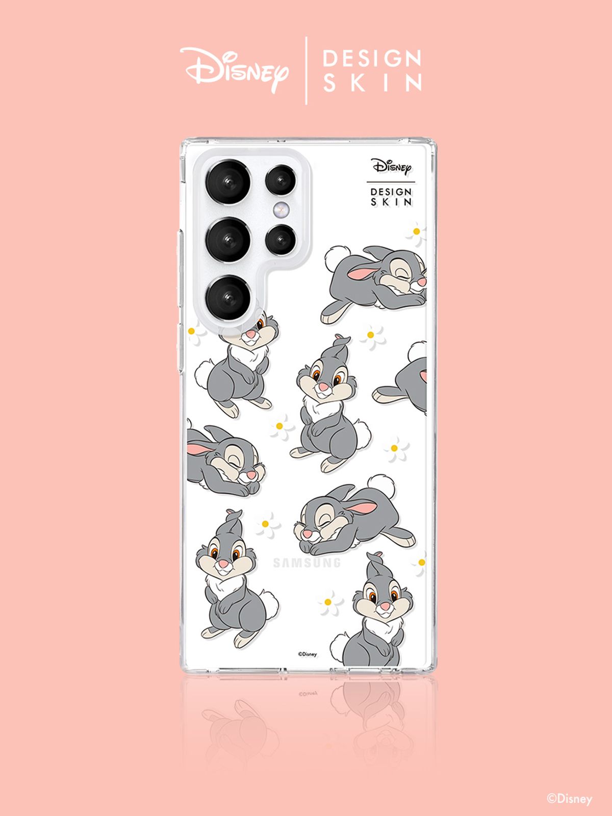 디자인스킨(DESIGNSKIN) 디즈니 클리어 그래픽 케이스-미니플라워 덤퍼