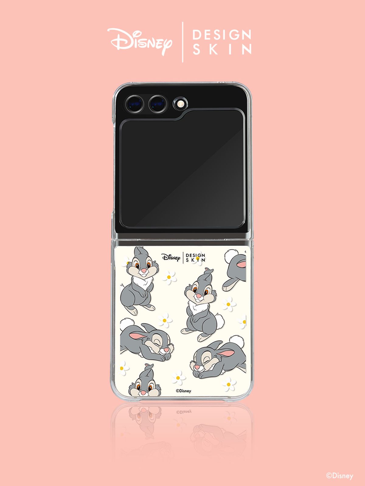 디자인스킨(DESIGNSKIN) 디즈니 클리어 그래픽 케이스-미니플라워 덤퍼