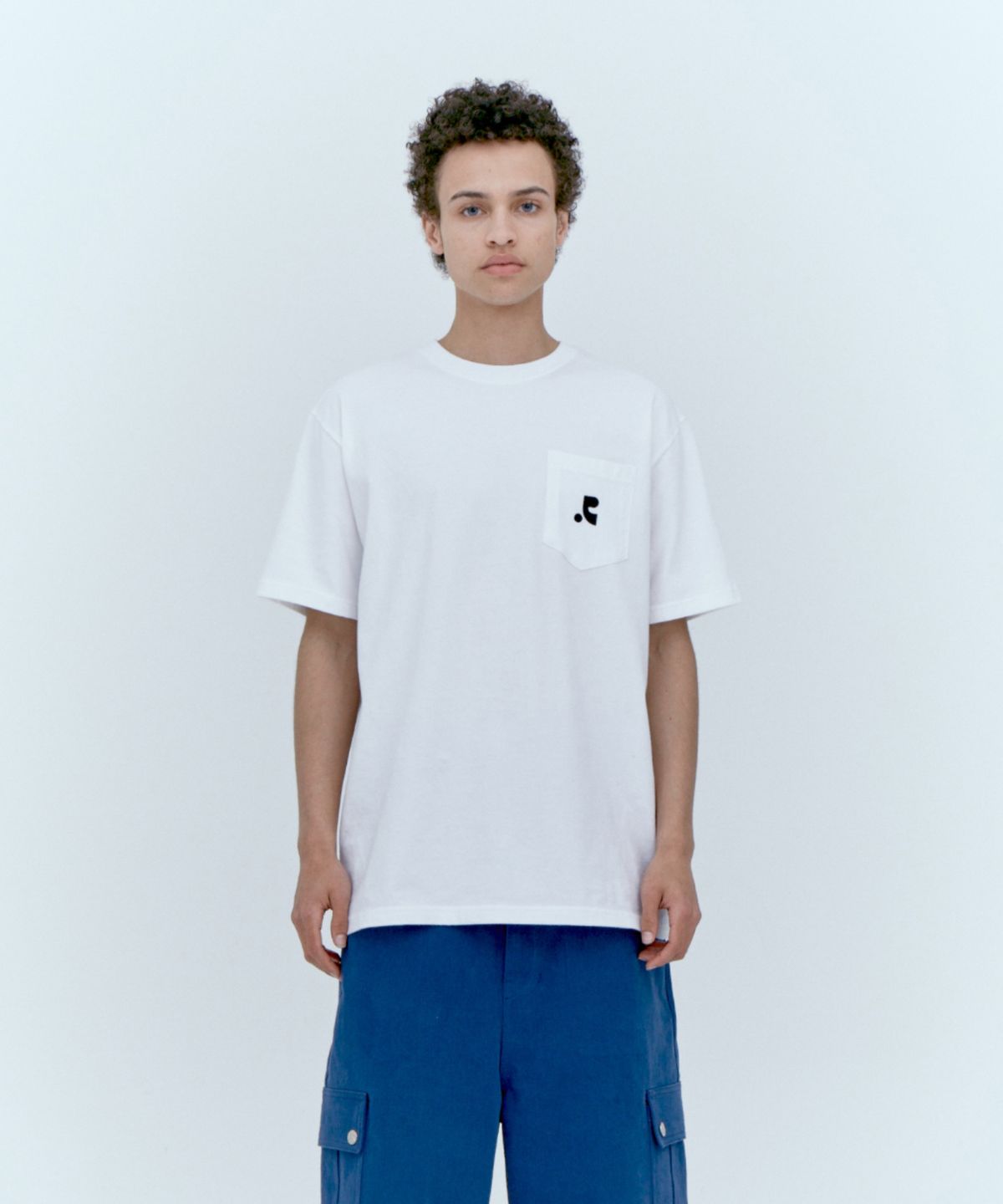 레스트앤레크레이션(REST&RECREATION) POCKET CREWNECK T-SHIRT_WHITE