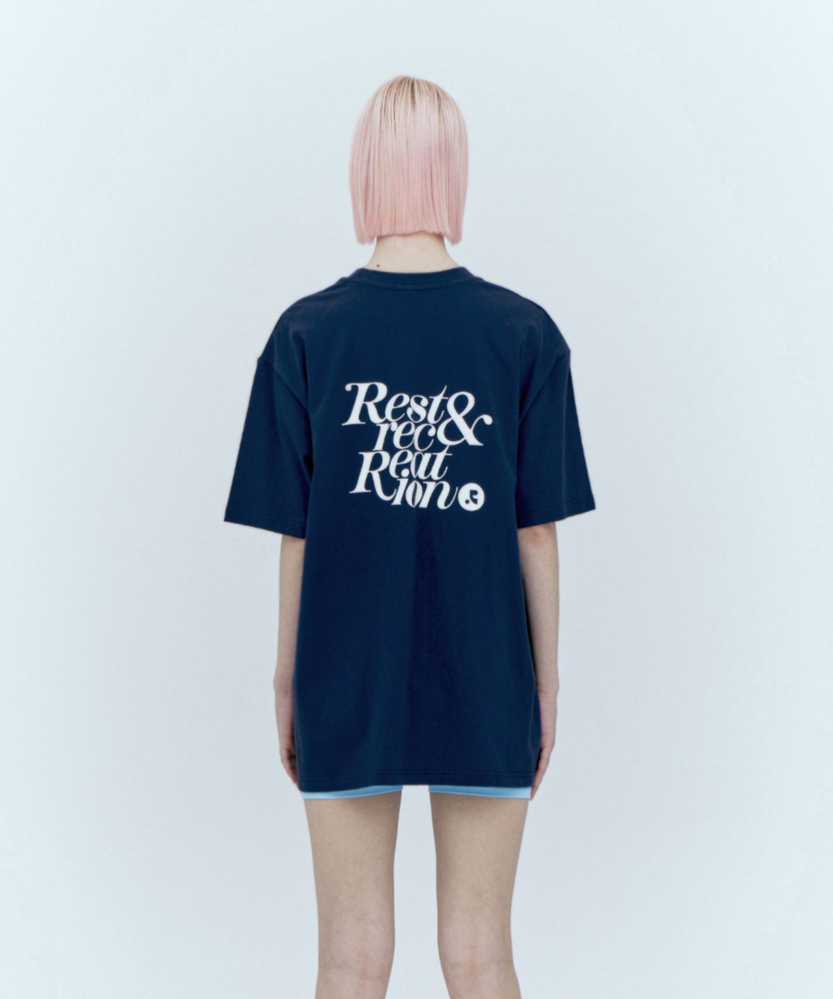 레스트앤레크레이션(REST&RECREATION) POCKET CREWNECK T-SHIRT_NAVY