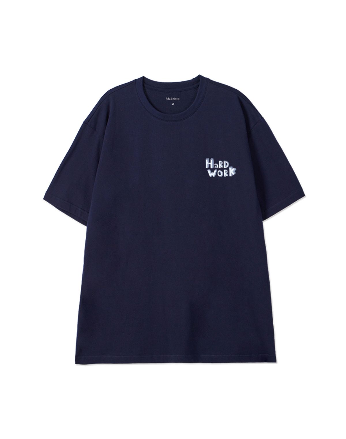 메이킷투(MAKEITTO) [HARD WORK] CREW NECK TEE_NAVY