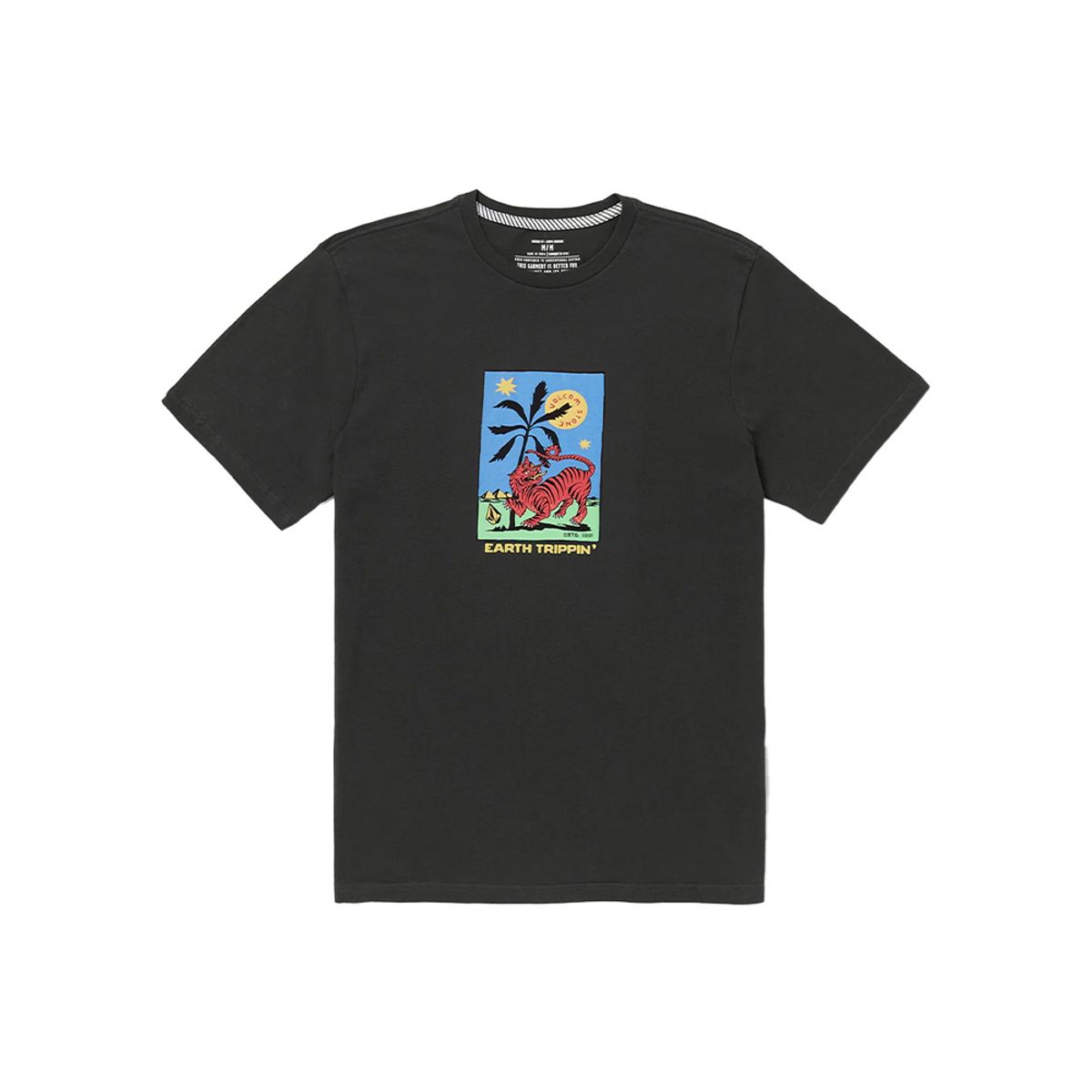 볼컴(VOLCOM) 타로 타이거 반팔 티셔츠(블랙)