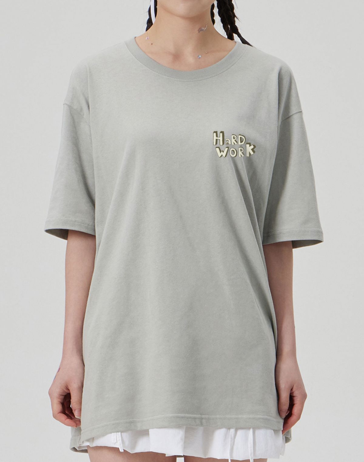 메이킷투(MAKEITTO) [HARD WORK] CREW NECK TEE_MINT