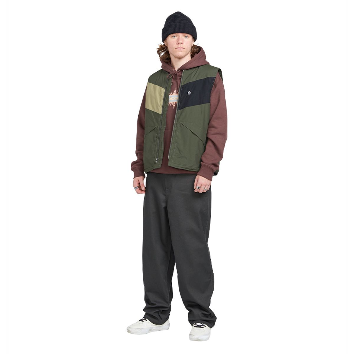 볼컴(VOLCOM) 빌로우 트윌 팬츠(블랙)