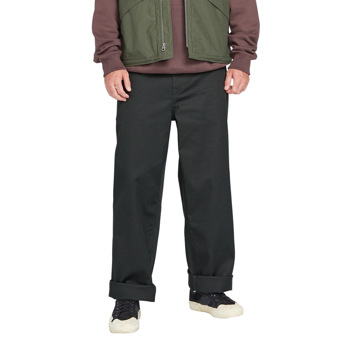 볼컴(VOLCOM) 빌로우 트윌 팬츠(블랙)